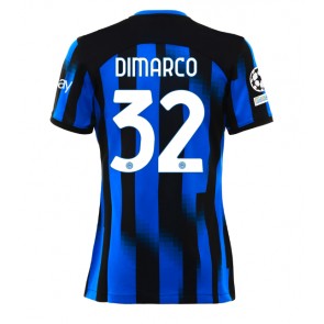 Inter Milan Federico Dimarco #32 Replika Hjemmebanetrøje Dame 2023-24 Kortærmet